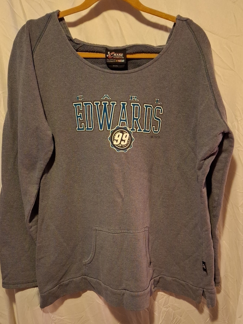 Vintage Chase Authentics Women's Gray Carl Edwards #99 GREY SIZE 2XL Sweatshirt